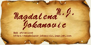 Magdalena Jokanović vizit kartica